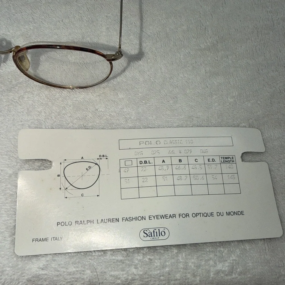 Polo Ralph Lauren Eyeglasses Polo Classic IV 110 Tortoise  Deluxe Bent